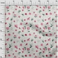 thumbnail image 2 of oneOone Cotton Flex Fabric Check|Watercolor Leaves & Flower Floral Print Fabric By Yard 40 Inch Wide, 2 of 4