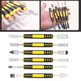 thumbnail image 4 of Crowbar 6 piece set opening pry tool repair kit 6 piece electronics tool kit Metal Crowbar 6 Piece Set Carbon Steel Compact Structure 6 Piece Computer Repair Tool Kit for Phone 6, 4 of 8