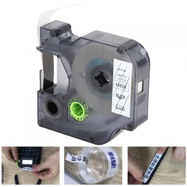 Uniform inking Label Printer Ribbon, Label Tape Ribbon, no fading for presents wrapping wedding 18mm office party home decorations
