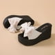 thumbnail image 2 of NOVEDAD DE VERANO 2022, zapatillas cómodas con cuña y personalidad para mujer, sandalias con plataforma y lazo deslizantes, zapatos de playa cómodos para mujer 42 Gao Jinjia LED, 2 of 2