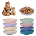 thumbnail image 1 of [Platos para gatos] WDZZHOT, paquete de 8 cuencos de paja de trigo anchos y poco profundos para gato, 1 of 7