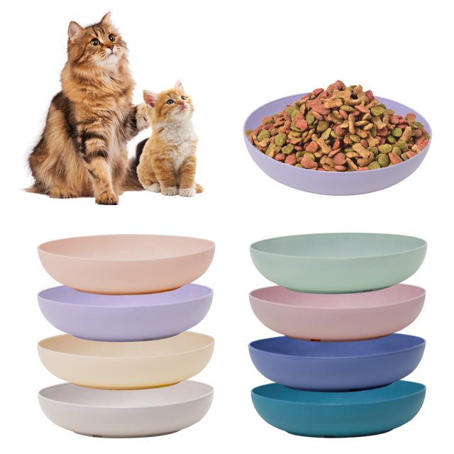 Comederos para gato WDZZHOT, 8 unidades, de fibra de trigo, amigables con los bigotes