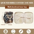 thumbnail image 7 of Xoenoiee Deer Camo American Flag Print Bible Cover Case for Women Men Large Bible Cover with Handle Quilted Bible Carrying Case Bible Study Supplies Accessories with Pocket, 7 of 7
