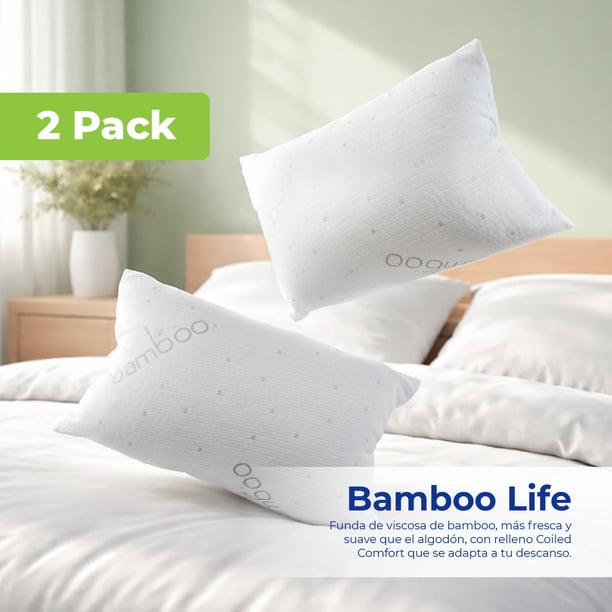 Almohadas 2 Pack Bamboo Plus Spring Air Estandar