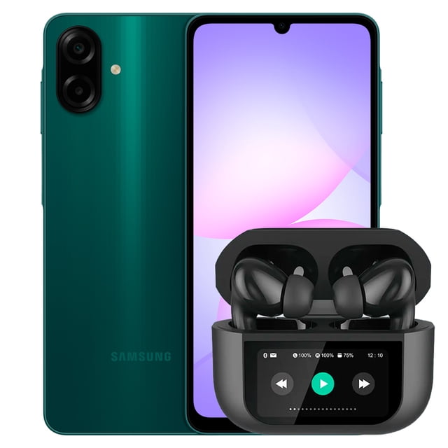 Smartphone Samsung Galaxy A07 64GB 4GB RAM Verde + Audífonos G-Tide Future Pod negro