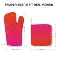thumbnail image 2 of Redish Pink Gradient Oven Gloves And Pots Stand Set Oven Gloves And Pot Racks Pot Racks And Oven Gloves Set, 2 of 9