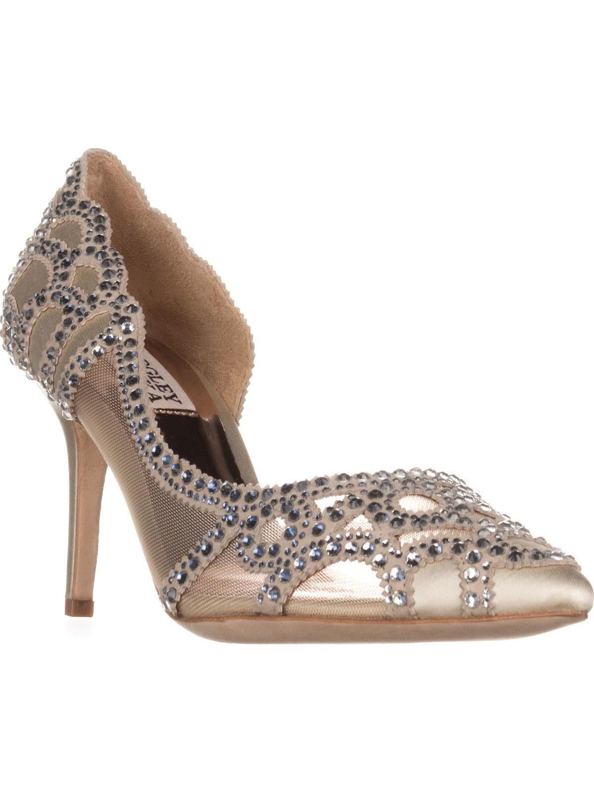 badgley mischka marissa embellished evening pumps