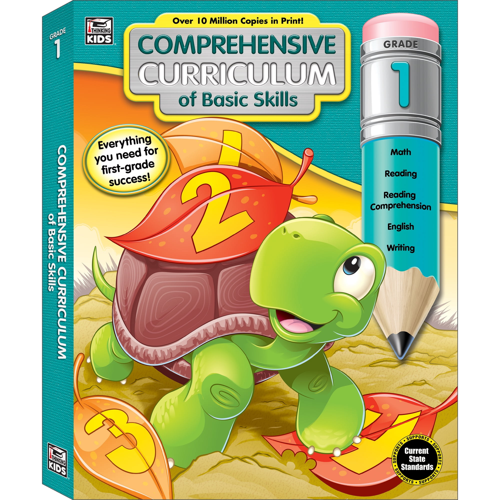 Thinking Kids Comprehensive Curriculum of Basic Skills Workbook (544) Grade 1