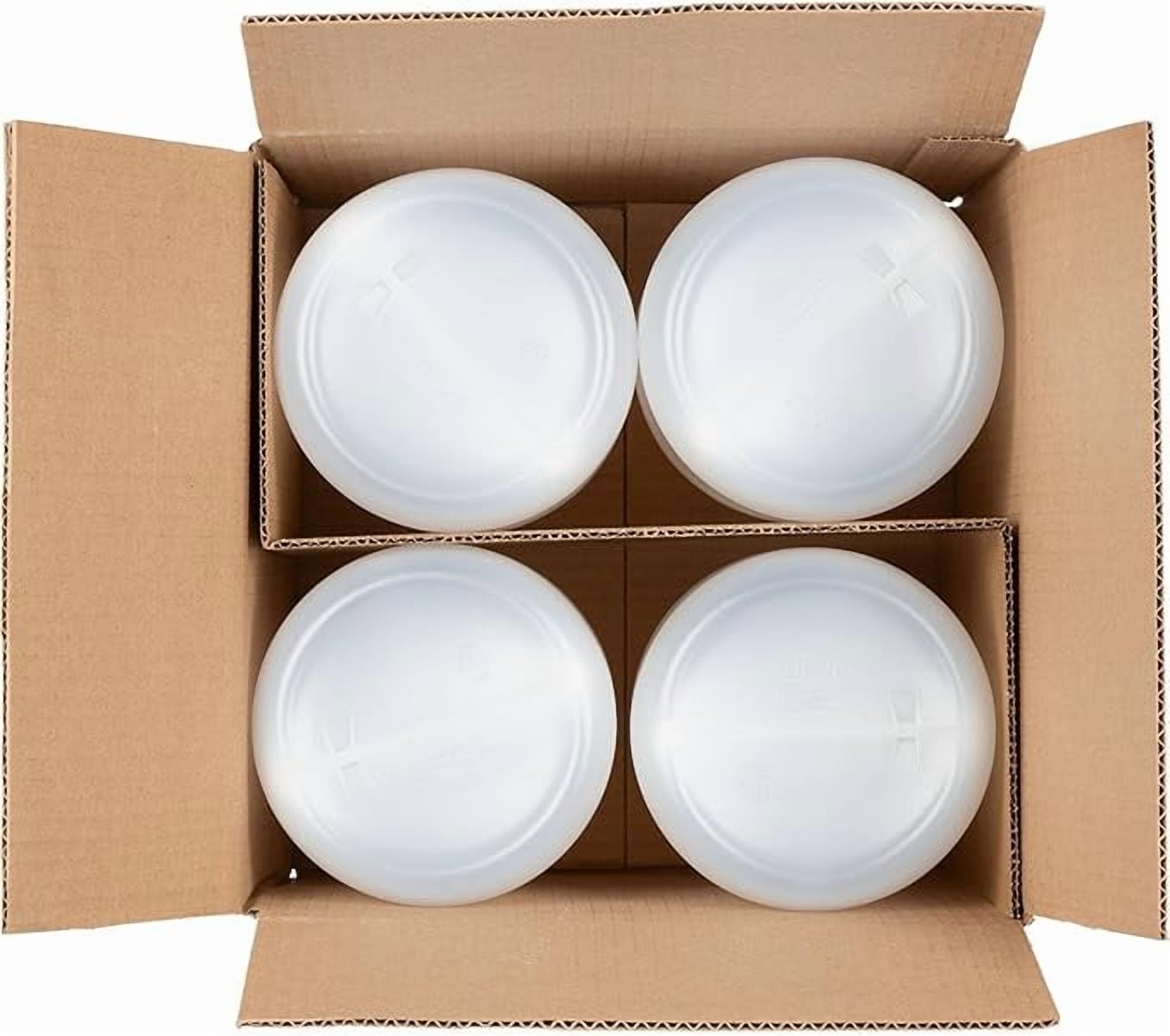 1-Gallon Plastic Jug with Pump Dispenser - All Purpose Use, Laundry Detergent, Liquid Soap, Snow Cone Syrup, Batter (Pack of 4)