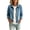 Sky Blue, variant on Denim Jacket for Women 2026 Fashion Vintage Long Sleeve Jean Jackets with Pocket Collared Zip Up Fall Coats Sky Blue XL