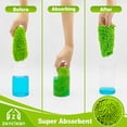thumbnail image 4 of ZenClean Reusable Microfiber Mop Pads 4 Pack Compatible with SwifferSweeper Mop for Wet & Dry Floor Cleaning (Green), 4 of 8