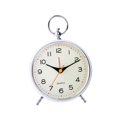 thumbnail image 2 of Reloj despertador mecánico de escritorio de metal con luz y vibración, alarma analógica. blanco, 2 of 9