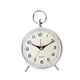 thumbnail image 2 of Reloj despertador mecánico de escritorio de metal con luz y vibración, alarma analógica. blanco, 2 of 9