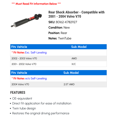 thumbnail image 2 of Rear Shock Absorber - Compatible with 2001 - 2004 Volvo V70 2002 2003, 2 of 2