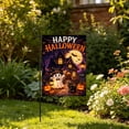 thumbnail image 5 of Halloween Ghost Garden Flag, 12 x 18 in Double Sided Welcome Yard Banner for Outdoor Porch Lawn, 5 of 8