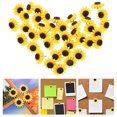 thumbnail image 1 of NUOLUX 40Ud Pines Decorativos Amarillos De Girasol Para Tablero De Oficina Y Manualidades, 1 of 8