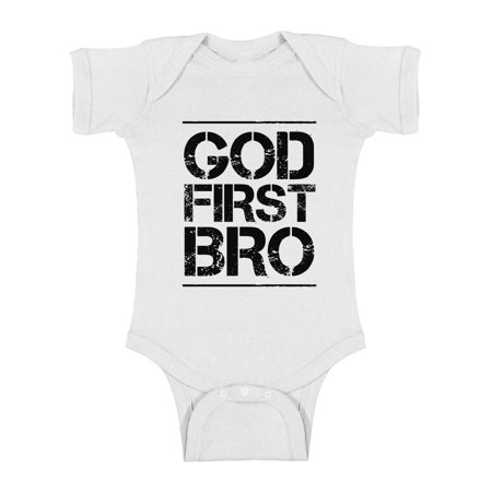 

Awkward Styles God First Bro Baby Bodysuit Short Sleeve for Newborn Baby Christian Clothes for Baby Boys Christian Bodysuits for Baby Girls Jesus Clothing for Baby Kids God First Bro One Piece