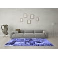 thumbnail image 3 of Ahgly Company Indoor Square Patchwork Blue Transitional Area Rugs, 6' Square, 3 of 4