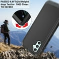 thumbnail image 4 of Asuwish Compatible with Samsung Galaxy A34 5G Phone Case Hybrid Rugged Shockproof Hard Protective Drop Proof Full Body Heavy Duty Mobile Cell Cover for A 34 34A Women Men Black, 4 of 8
