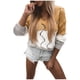 thumbnail image 2 of Pntutb Suéter de manga larga de punto suelto con cuello en V de color de contraste suelto a la moda para mujer Pntutb Pntutb-4901, 2 of 8