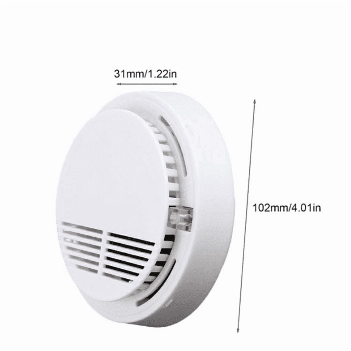 8 Pack Smoke Alarm Detector Home Fire Safety Sensor Alert Battery Included