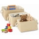 thumbnail image 1 of Cestas de Almacenamiento de Tela para Organizar 3pcs, Cestas Decorativas de Almacenamiento con Asas,Cestas de Tela Organizadoras de Grandes de Plegable para Ropa Juguetes, 36*27*17cm, 1 of 7