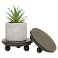 thumbnail image 1 of 2pcs Brown Mini Risers For Display Wood Risers For Tier Tray Decor Small 4inch, 1 of 5