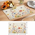 thumbnail image 6 of Spring Red Placemats Set of 12, Pink Grey Blue Flower Daisy Butterfly Vintage Non-Slip Place Mats Washable Table Mats for Kitchen Dining Table Decorations Indoor/Outdoor, 6 of 9