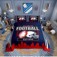 thumbnail image 2 of Erosebridal Football Print Bedding Twin Comforter Set,Ball Gamer Down Comforter,Sport Decor,Reversible,Lightweight,2 Piece, 2 of 7