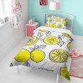 thumbnail image 4 of Lemon Duvet Cover and Pillowcase Set for Single Bedding, Bedroom Accessories for Kids Teens, 4 of 5