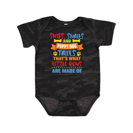 

Inktastic Snips Snails and Puppy Dog Tails That s What Little Boys Gift Baby Boy Bodysuit