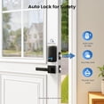 thumbnail image 6 of Veise Fingerprint Keyless Entry Door Lock, Electronic Keypad Deadbolt for Front Door, Anti-Peeping, Matte Black, 6 of 8