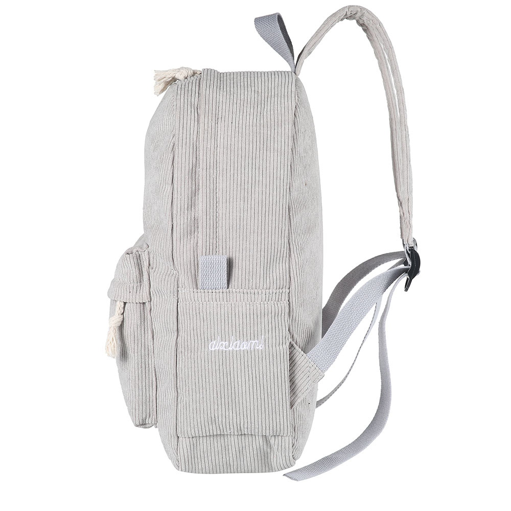 Miuline Corduroy Knapsack Casual Backpack Unisex Classic Campus Portable Ultra Soft Handbag - image 4 of 11