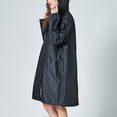 thumbnail image 3 of Chaqueta de lluvia impermeable ligera Chaqueta cortavientos impermeable al aire libre , L L Macarena Chubasquero de mujer, 3 of 8