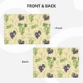 thumbnail image 4 of Placemats Set of 4 / 6, Green And Purple Grapes Placemats for Dining Table Indoor/Outdoors Heat Resistant Washable Placemats 18" x 12", 4 of 8