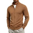 thumbnail image 2 of Frnrwgo Men's Cardigan Sweater Loose Fit Solid Color Long Sleeve Knit Casual Winter Outerwear Top, 2 of 5