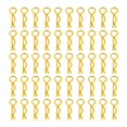 thumbnail image 1 of 50 clips para carrocería de coche RC con pasador R universales para camión de control remoto 1/10 Rock oro, 1 of 9