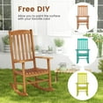 thumbnail image 6 of Gymax Eucalyptus Wood Indoor, Outdoor Rocking Chair, Natural, 6 of 8