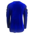 thumbnail image 4 of VISALY Women's Puff Long Sleeve Velvet Tops Base Layers Crewneck Blouses Stretchy Slimming Shirts Trendy Dressy Casual Blouses Elegant Office Shirts Fall Classy Work Holiday Party Outfit Blue M, 4 of 9