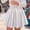 01Silver, variant on QSAWXQZ Girls Party Skirt Sequin Elastic Waist a Line Built-in Shorts Ruched Mini Pull-on Skirt 13-14 Years