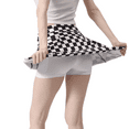 thumbnail image 4 of Black And White Checkerboard Women'S Skorts Skirts High Waisted Golf Pleated Skirts For Running Pickleball Workout Medium, 4 of 5