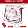 thumbnail image 2 of 1 Durable Football Rebound Net Set with Iron Frame and PE Rope | Effective Football Training and Practice, Brand for Unisex-Youth, 2 of 11