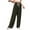 Army Green, variant on Timegard Wide Leg Pants for Women Elastic High Waist Running Trousers Fall Solid Color Joggers Pants