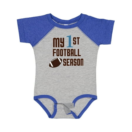 

Inktastic My First Football Season Gift Baby Boy or Baby Girl Bodysuit