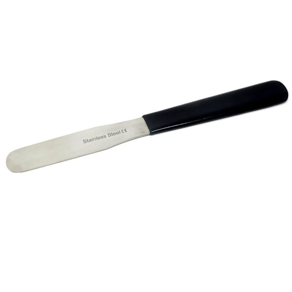 Stainless Steel Lab Spatula with Polyvinylchloride (PVC) Comfort Handle, 4" Blade, 0.62" Blade Width, 8" Total Length