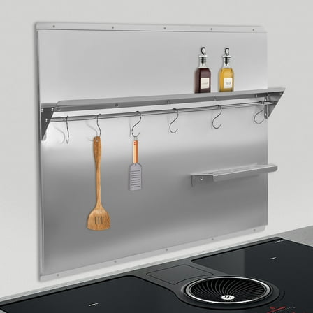 36x 29.5 Inch Range Backsplash Kichen Range Hood Wall Shield Stainless USA
