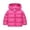 Hot Pink, variant on Wilark Toddler Girls Hooded Coats with Pockets Long Sleeve Winter Thickened Cute Casual Quilted Jacket Pink 1-6