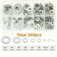 thumbnail image 3 of 360/580pcs 304 Stainless Steel Flat Washers Set, Perfect For Home Decor, Factory Repair, Kitchens, Shops & More, 3 of 6