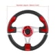 thumbnail image 4 of Sport Steering Wheel Steering Wheel Replacement Car Modified Accessory 320mm/12.5in Car Sport Steering Wheel With Horn Button Universal Auto Modified PartsRed ANGGREK Rojo, 4 of 8