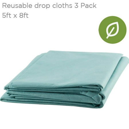 Reuseable Painting Drop Cloth 3-Pack 5' x 8'